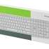 Клавиатура Acer OKR301,  USB, Bluetooth/Радиоканал, белый + серебристый [zl.kbdee.015]